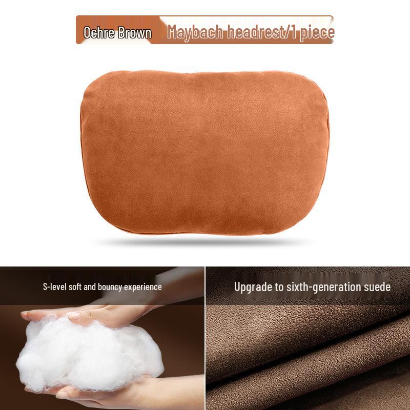 Mercedes-Benz & Maybach S-Class Suede Neck & Lumbar Support Cushions for Headrests - Drop Shipping Available