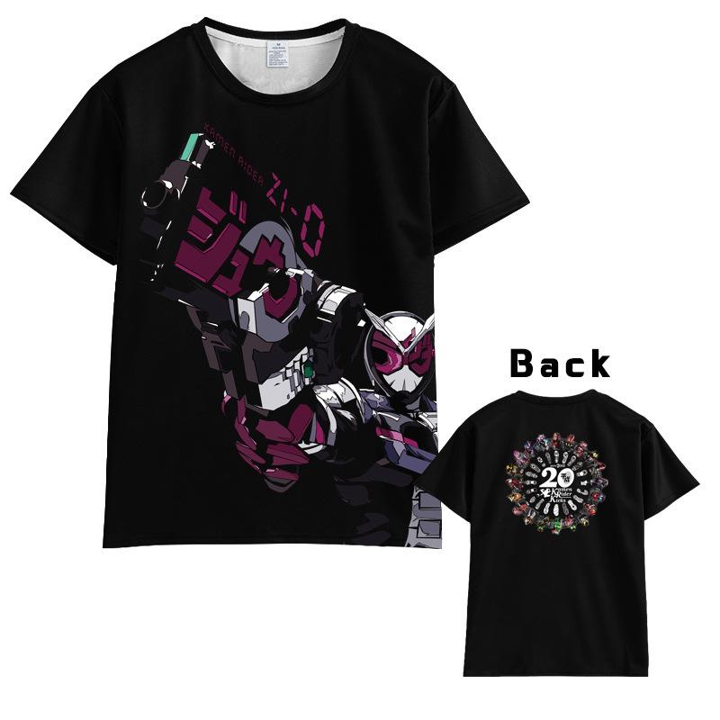 Masked Rider Graphic T-Shirt 3D Print Front Character Back All Riders 20 Logo Crew Neck Short Sleeve Kamen Rider Series Fans Summer Streetwear Tee