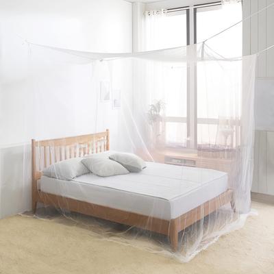 Dreamy Wing Mosquito Net, Non-Openable, Single/Double Size, Hanging, Insect Repellent, Length 180*200*200cm (White)