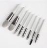 Macaron Series Mini Makeup Brush Set - 8 Portable Soft Bristle Tools for Eyeshadow