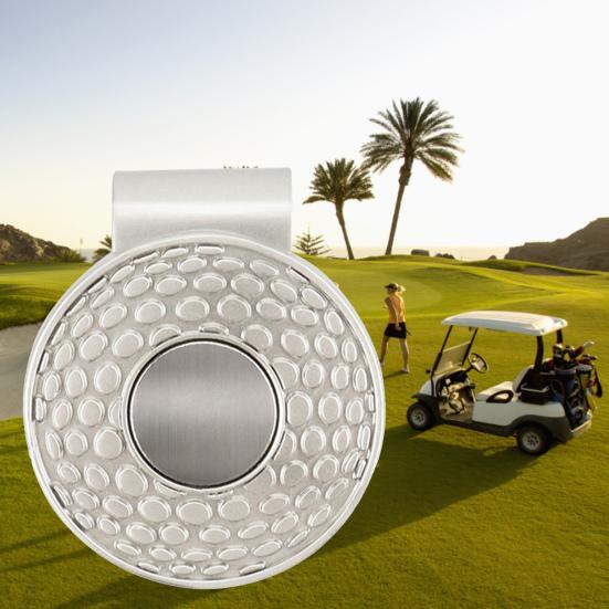 Golf Ball Marker Fine Workmanship Golf Cap Accessory Round Magnetic Corrosion-resistant Golf Clip for Golf