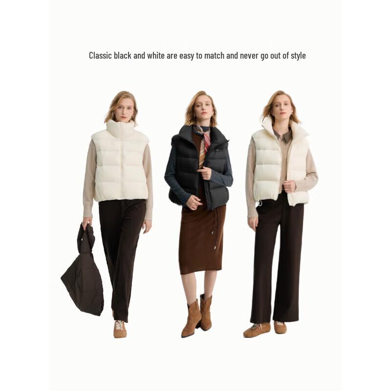Bingjie Damen Stehkragen Daunenweste J5300EB34