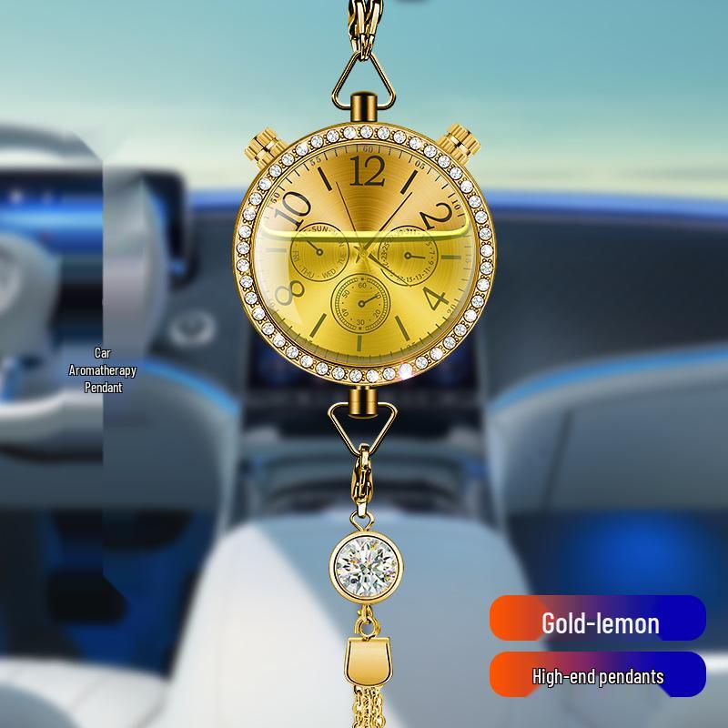 Hanging Car Air Freshener Pendant - Essential Oil Aromatherapy Deodorizer with Long-lasting Light Fragrance for Car Interior Decoration