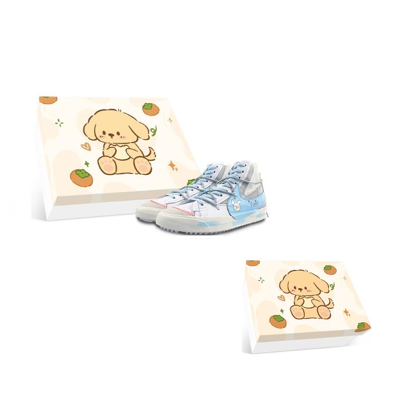 

Nike Blazer Slip Resistant Abrasion Resistant Mid top Skateboard Shoes Unisex White Blue DD3111-100(Team116-BOX) 40.5