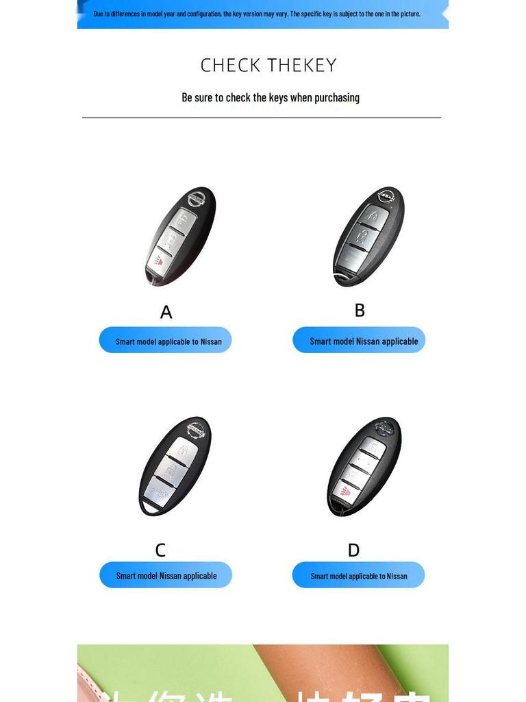 Skórzany Etui na Klucze ze Skóry Wyprawianej Roślinnie dla Nowego Kluczyka Samochodowego Sylphy Murano, Ręcznie Robiony Wzór Klamry dla Mężczyzn