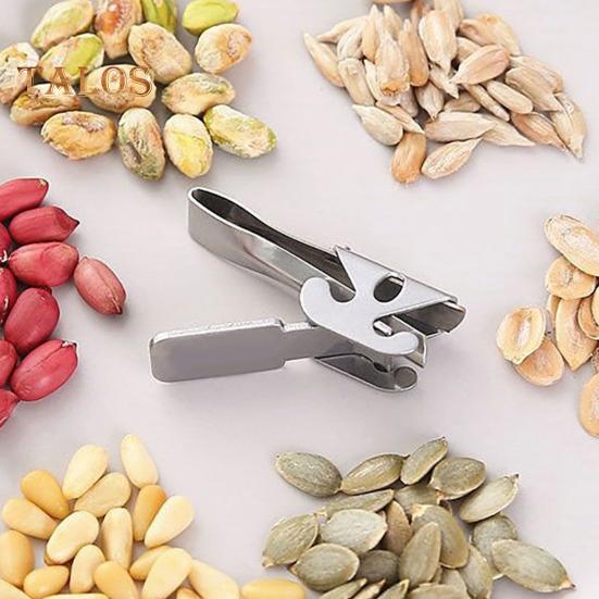 Nutshell Peeler Stainless Steel Pine Nut Sheller Funnel Design Quick Effortless Multifunctional Kitchen Cracker Tool