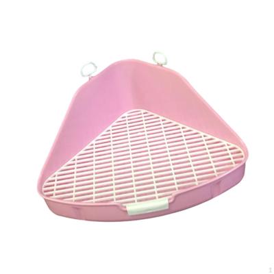 Durable Pet Toilet with Grid, Portable Potty Trainer for Bedding Supplies Small Animals