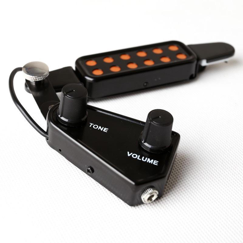 Magnetic Wooden Guitar Soundhole Pickup with 3m Cable, No-Drill Plug-In