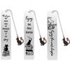 Marcapáginas de acero inoxidable con colgante de gato, separador de páginas, regalo de agradecimiento para profesores, lectores y amigos.