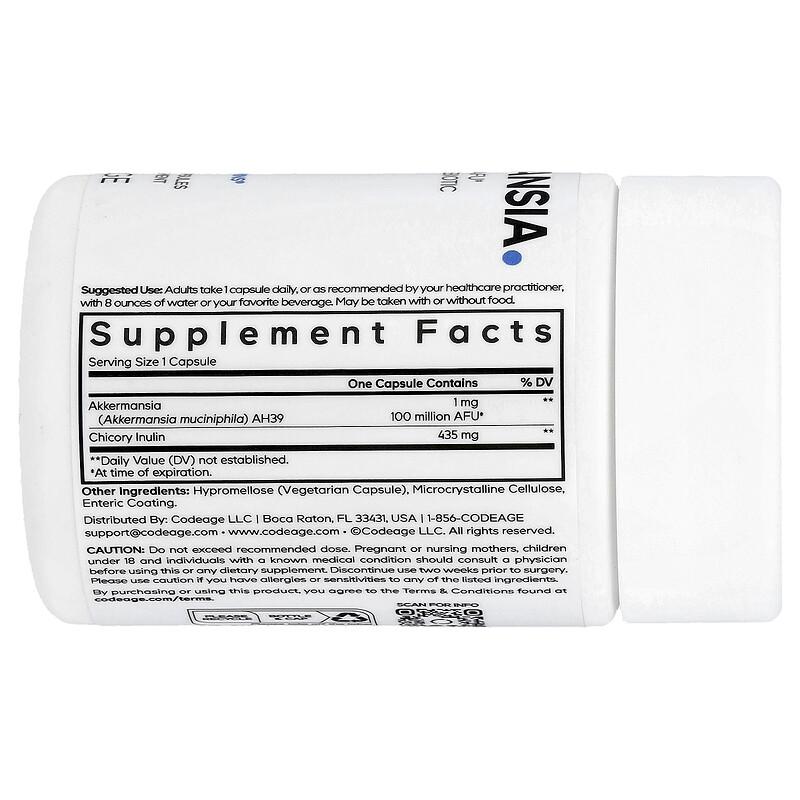 Akkermansia, 30 Vegetable Capsules