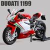 1/12 Ducati 1199 Panigale S Alloy Die Cast Motorcycle Model Toy Vehicle Collection Sound and Light Off Road Autocycle Toys Car