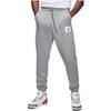 Jordan Solid Color Logo Elastic Waist Fleece-Lined Knit Jogger Pants Men Bottoms Grey DQ7469-091