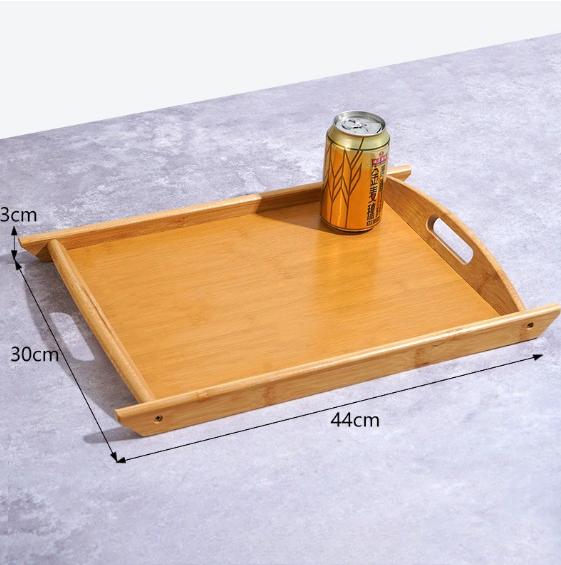 

Rectangular dual ear multifunctional tray tea room home tea table serving guests with tea tray large plate of meat vegetables