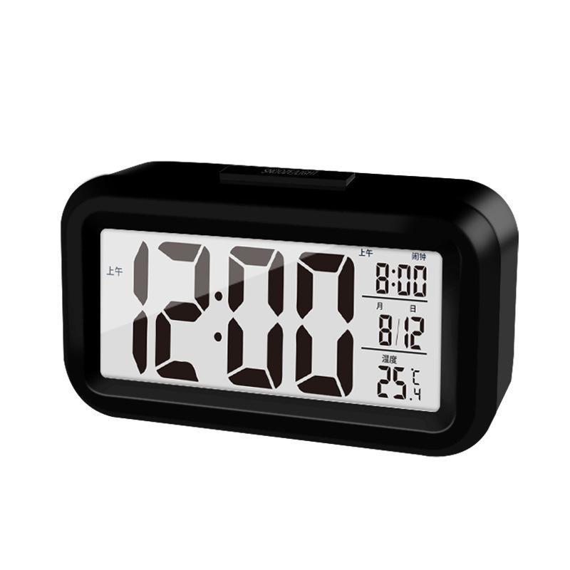 2-in-1 Intelligent Alarm Clock with Intelligent Night Touch-sensing Light for Wake-up Reminder Small Digital Display Alarm Clock