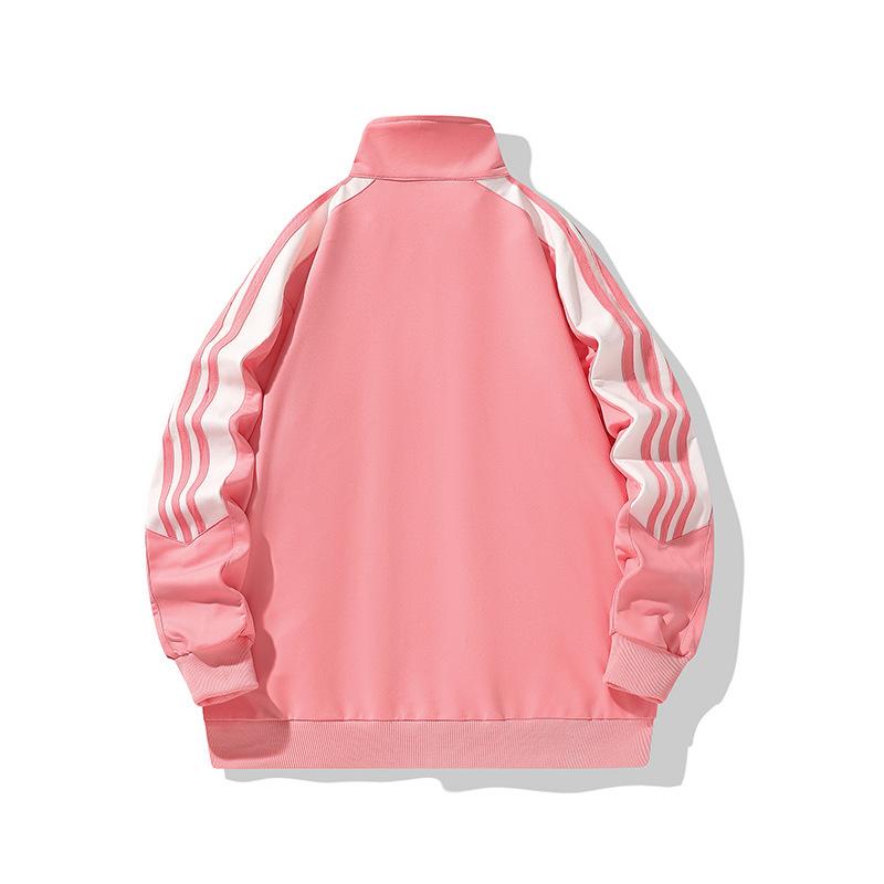 Couple Hoodie Men's Jacket Three Bar Hoodie Cardigan Top Men's Cardigan Jacket