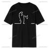 La Linea Walking Unisex TShirt The Line Osvaldo Cavandoli TV Original Round Collar Individuality T Shirt Print Y2k Streetwear#Color(1)