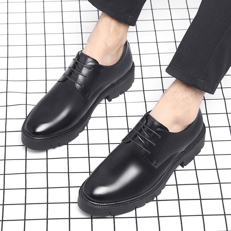 Height-increasing Shoes Men's 10cm Four-season Low-top Formal Leather Shoes Inner Height-increasing Men's 8cm British Shoes 2025