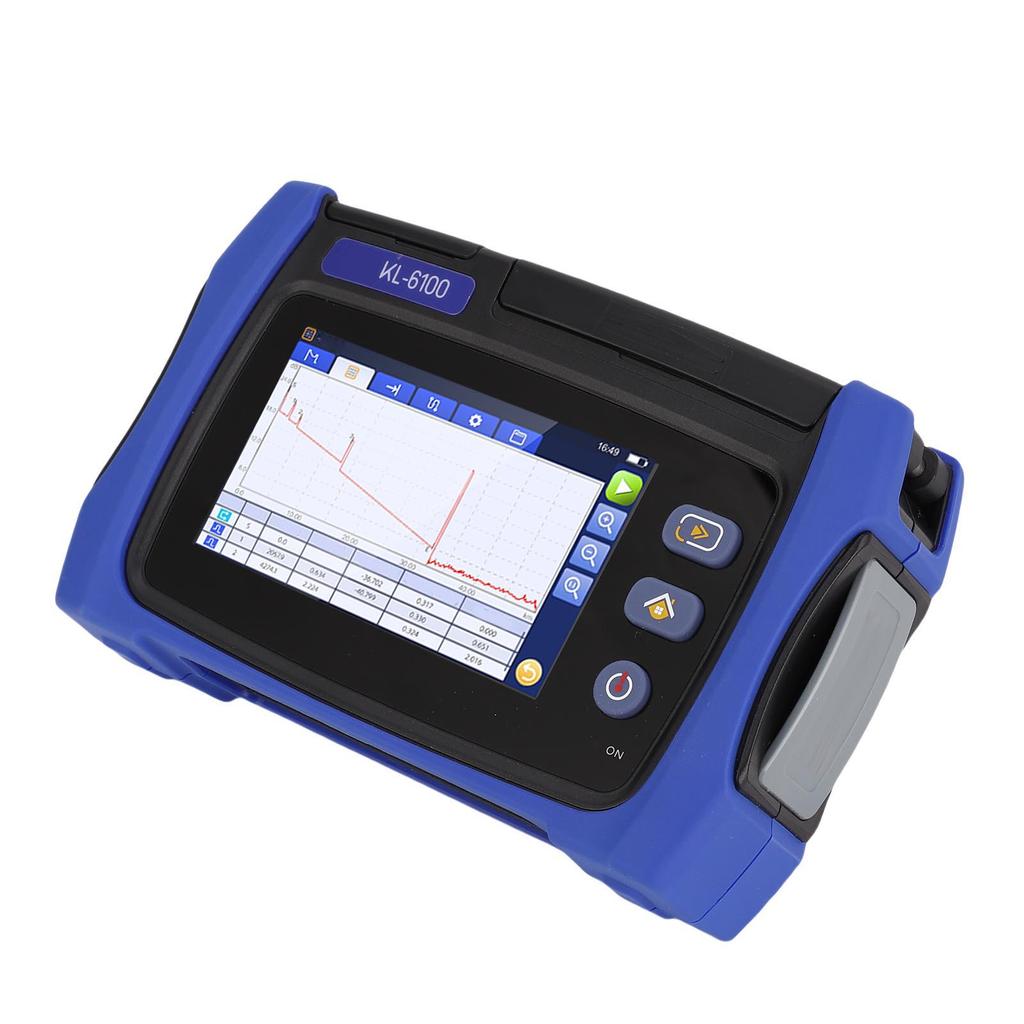 OTDR Optical Fiber Tester 4.3 Inch Color LCD Touch Screen 24dB Dynamic Range 1550nm Wavelength Support OPM SLS VFL RJ45