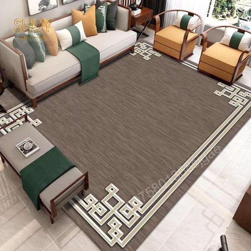 Vintage Neo Chinese Carpet 180x280cm Luxury Felt Rug Non-slip Living Room Decoration Aesthetic High Quality
