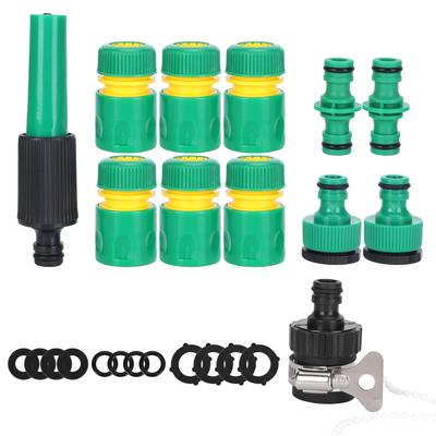 24-teiliges Set Schlauchverbinder-Set Gartenbewässerung Autowäsche G1 2 Wassersprühgerät-Set