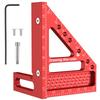 3D Multi-Angle Measuring Ruler Aluminium Alloy 3D Mitre Square Lightweight Multi-functional Scribing Rulers for Carpent Engineer