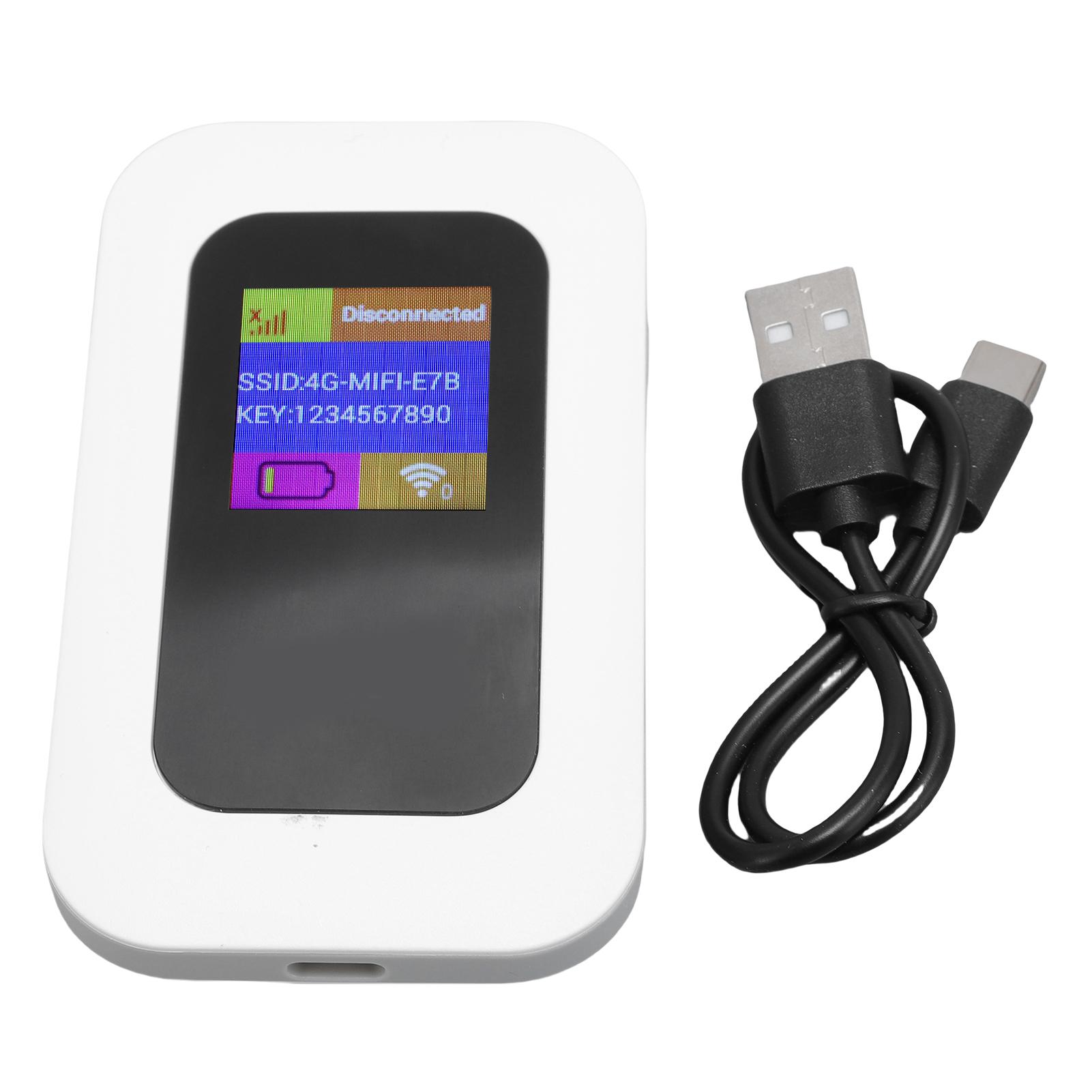 

Wireless Network Device WiFi Hotspot Device 300Mbps High Speed 4G Wireless Network Device for Travel Camping білий