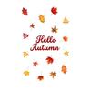 Watercolor Fall Maple Leaf Canvas Gallery Wall Prints Blue Pumpkin Pumpkin Spice Typography Wall Art Farmhouse Home Decor Gift