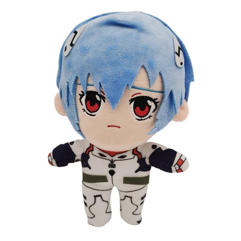 Novo Fofo Neon Genesis Evangelion Pelúcia Asuka Langley Soryu e Rei Ayanami Boneca Macia de Pelúcia Personagens de Anime EVA Pelúcias para Fãs Presente de Aniversário para Crianças