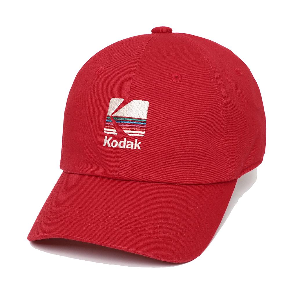 KODAK Signature Fit Rainbow Embroidered Ball Cap Red