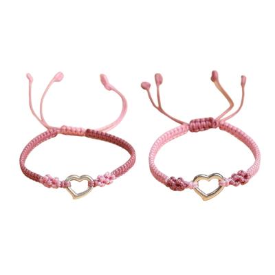 Praktische Mode Liebe Herz gewebtes Armband für Frauen Hohle Herzdesigns Elegante Stile Beste Freundin Geschenke Schmuck