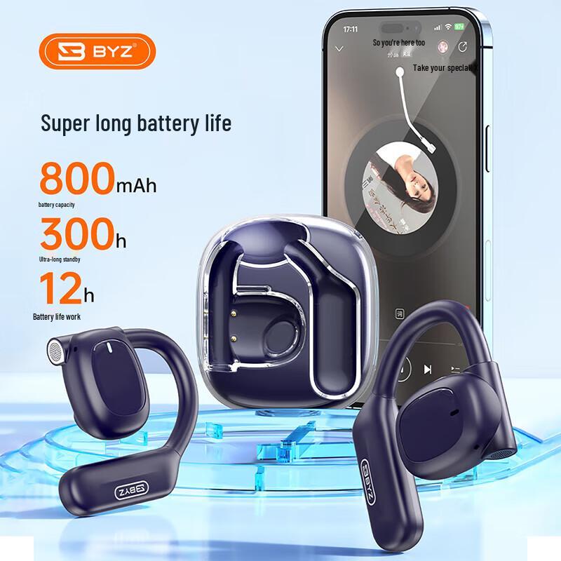 BYZ S600 Bluetooth sluchátka s háčkem za ucho