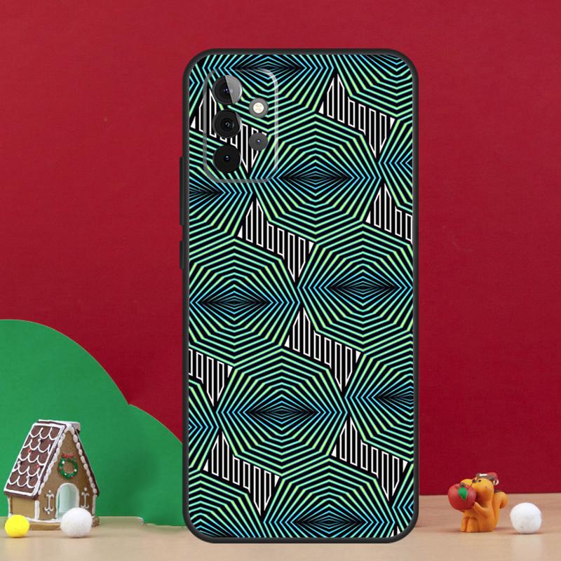 African Wax Pattern Fabric Case For Samsung Galaxy A56 A33 A13 A36 A23 A52 A32 A12 A54 A34 A14 A16 A53 A15 A35 A55 A17