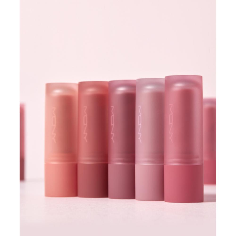 Mqny [2] Powder Velvet Soft Matte Lipstick 5colors Long Lasting Lipstick