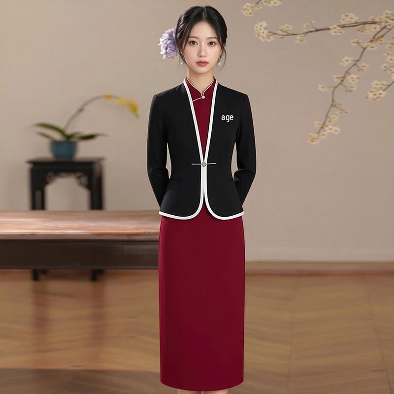 Teluoman New Chinese Style Professional Dress & Suit Set