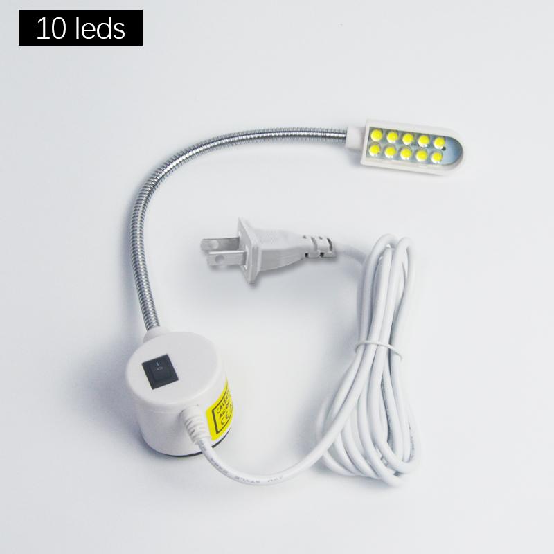 10/20/30 LEDs Industrial Lighting Sewing Machine Night Lights Home With Magnetic Flexible Adjustable For Base Adsorbed Work Lamp