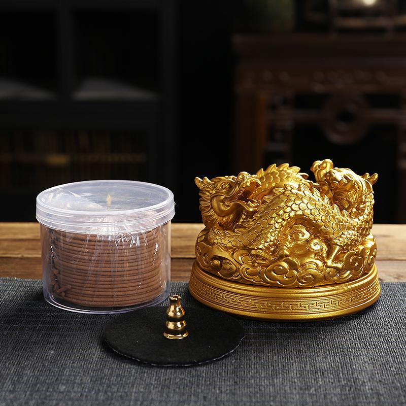 Agarwood Coil & Laoshan Sandalwood Incense Burner for Home, Bathroom, Aromatherapy, and Deodorizing with Mugwort Incense for Buddha Offerings
