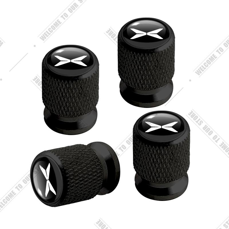Car CNC Aluminum For Xpeng Xiaopeng P7 G3 G6 G9 F30 N5 P5 X2 X9 G3i P7i H93 Beta Emblem 4pcs Tire Valve Air Port Stem Cover Caps