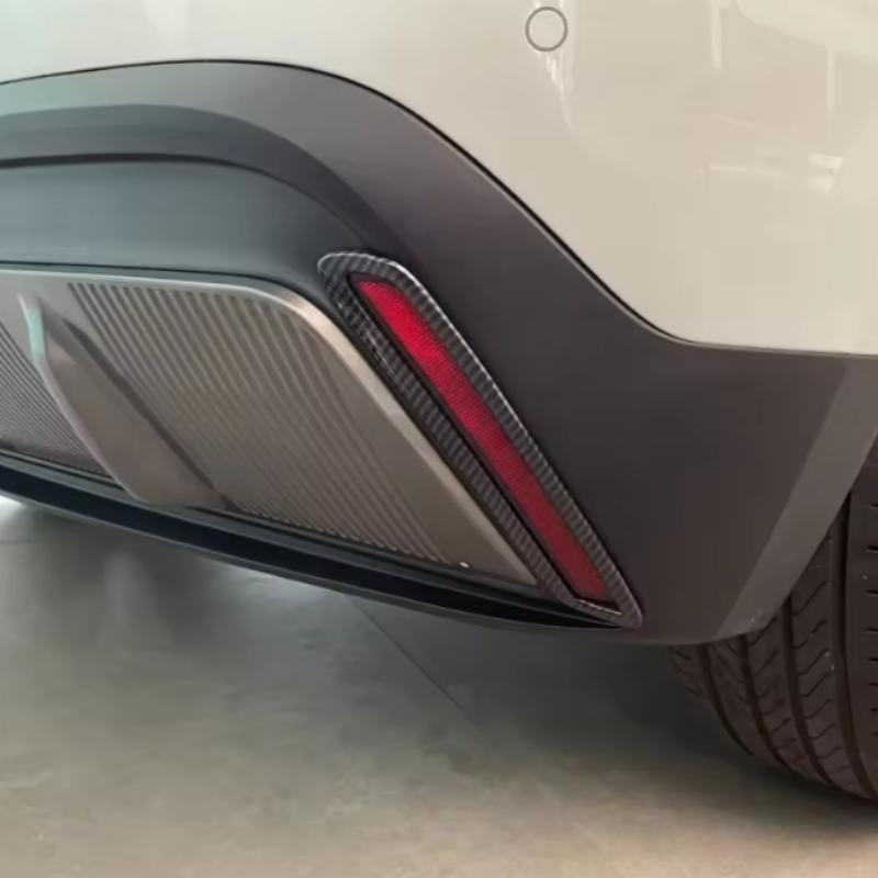 Fit For MG 4 MG4 EV Mulan 2022 2023 2024 ABS Front Or Rear FogLights fog Lamp Decoration Cover Bezel Eyebrow Cover Trim Styling Q0