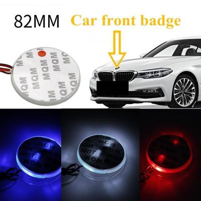 82mm emblema de coche insignia capó logotipo delantero pegatina luz 12V lámpara de fondo LED para E46 E39 E38 E90 E60 Z3 Z4 X3 X5 X6