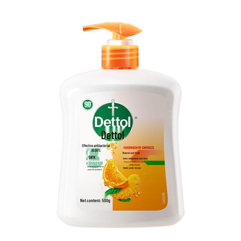 Dettol Antibacterial Hand Wash 500g - Moisturizing & Non-Drying for Children, Students, Adults