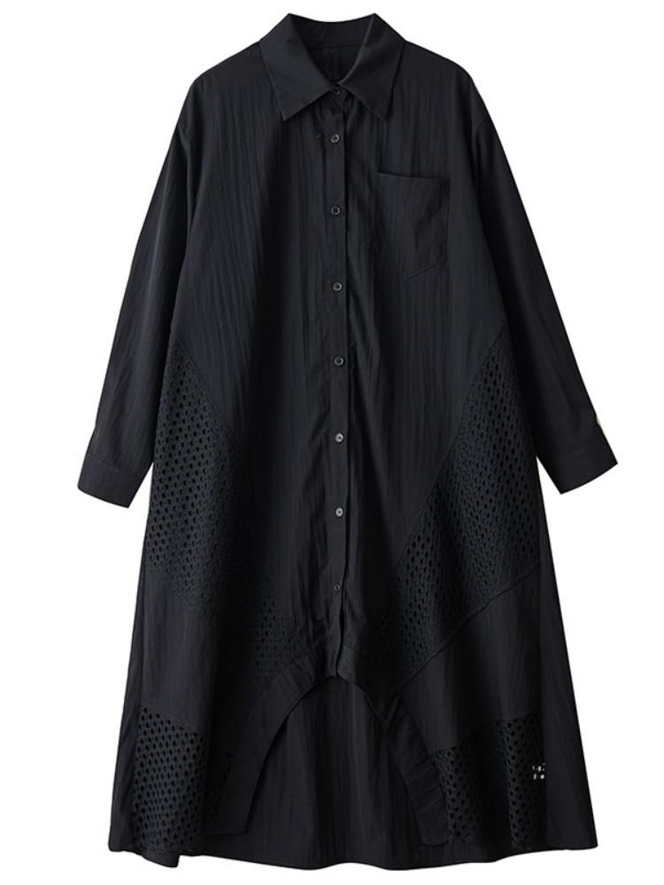 Long sleeve Plus size cotton vintage new in dresses for women casual loose Spring autumn shirt dress