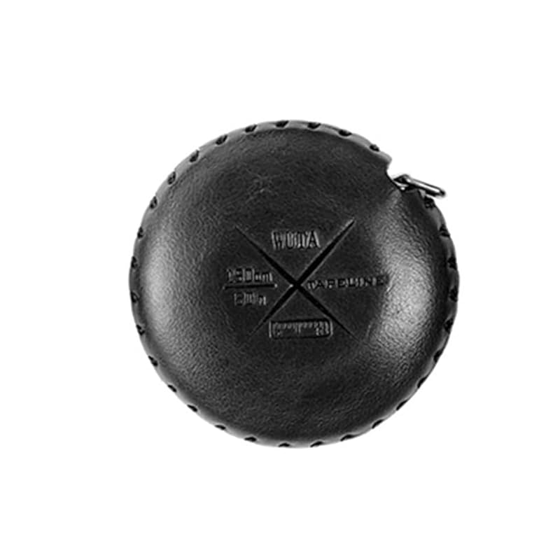 

WUTA tape measure Tape measure 1.5m Telescoping Made of genuine leather Automatic rewind tape measure sewing For leather craft measurement (black)