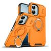 KEYSION 360° Rotating Ring Stand Phone Case for OPPO A6x 5G A6 A6t Pro A6s 5G Slide Camera Protection Magnetic Shockproof Cover