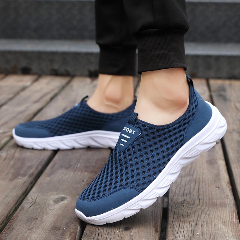 Summer new mesh shoes mesh shoes men's shoes large mesh shoes breathable middle-aged and elderly walking shoes foot sports shoes