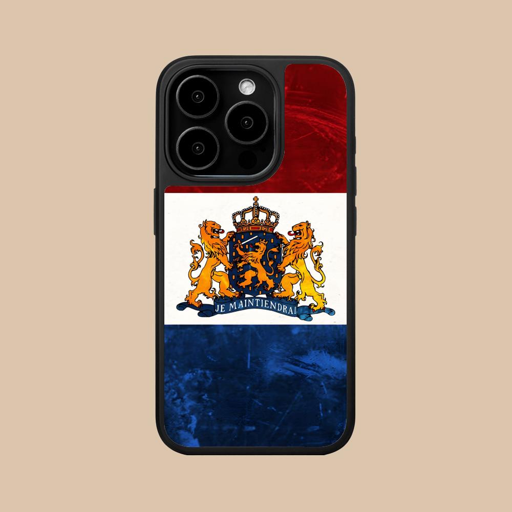 

Netherland Dutch Flag Matte Surface Mobile Phone Case for iPhone 17 16 15 14 13 12 11 Air Pro Max Plus Colorful Cover iPhone 11