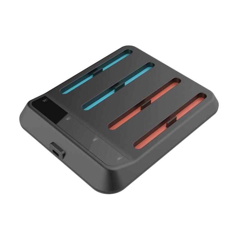 4 in 1 Magnetic Charging Station for NS2 Controller Charger Dock Stand Charging 4 Controller Simultaneously 1 чёрный