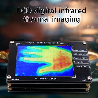 MLX90640 Infrared Temperature Sensors Lightweight 2.8 Inch Infrared Thermograph Camera USB Charging for Building Environment