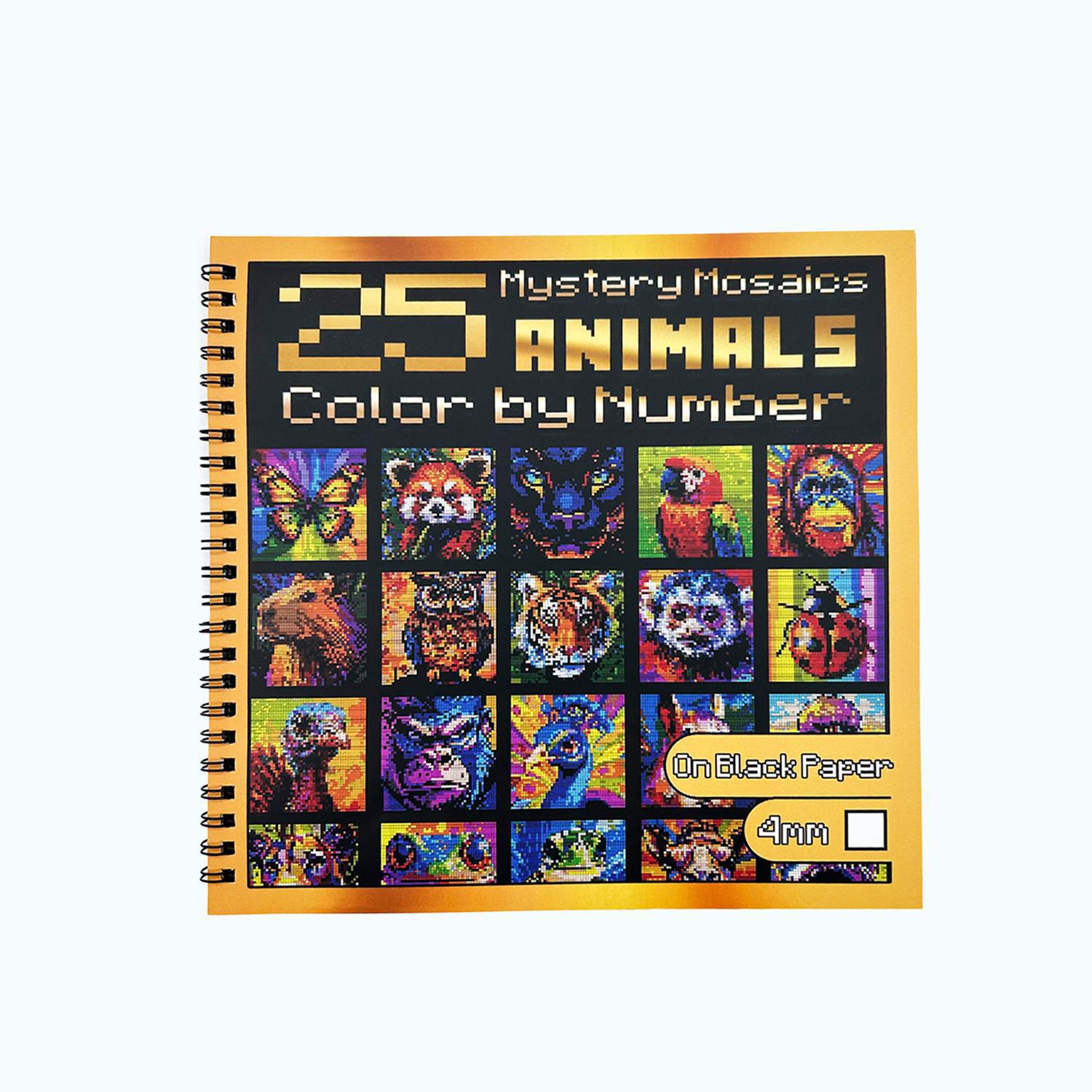 Thickened 100g Paper Digital Pixel Coloring & Planner Book, Cross-Border, 25 Pages, Loose-Leaf