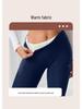 Women's High Waist Fleece Lined Lambswool Leggings for Autumn/Winter - Plus Size Yoga Pants
