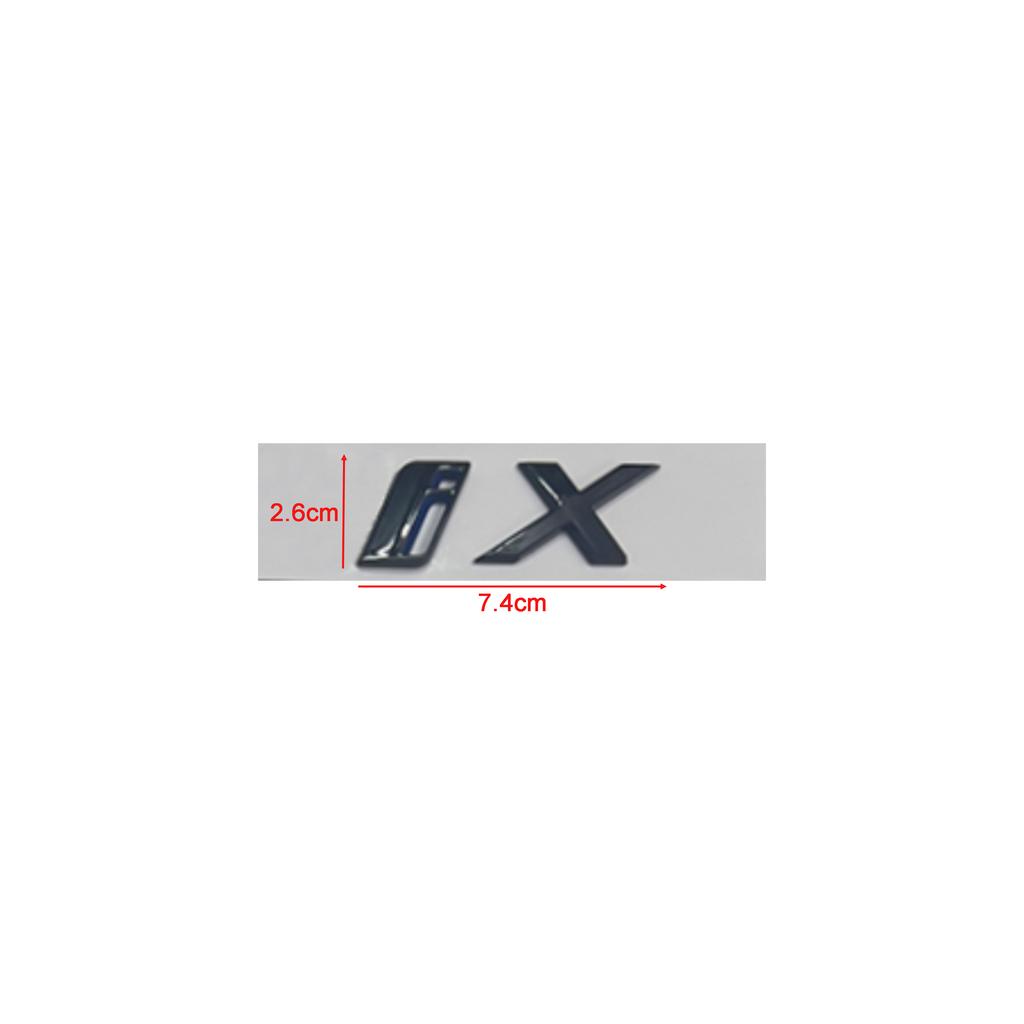 3D Letters Emblem Badge Car Rear Trunk Logo Sticker for BMW iX I3 I4 I7 iX3 iX4 iX7 Glossy Black Accessories